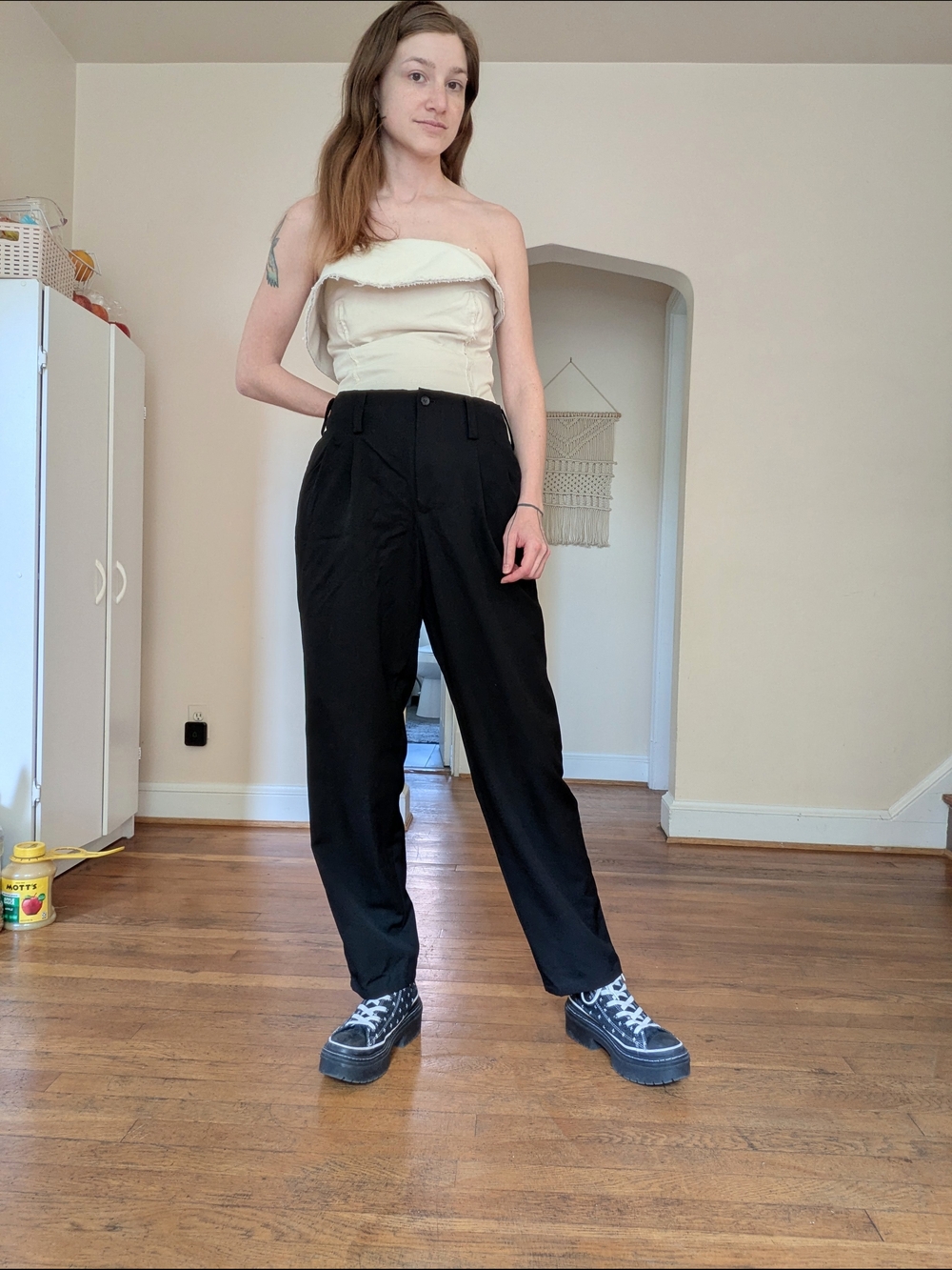 1980s Yohji Yamamoto Black Wool Pleated Trousers